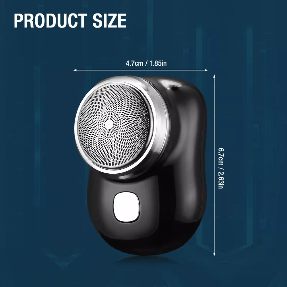 Portable Electric Razor Mini-Shave for Men USB Rechargeable Shaver Travel Home