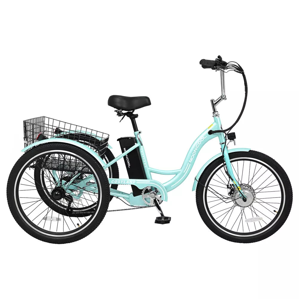 Electric Tricycle Adult Electric Bicycles, 350W 36V Trike 24/26 inch 7 Speeds