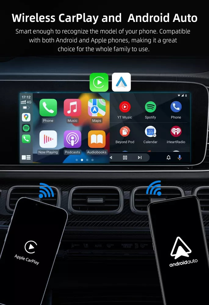 3in1 Ottocast Multimedia AiBox Wireless CarPlay&Android Auto Adapter +YT Netflix