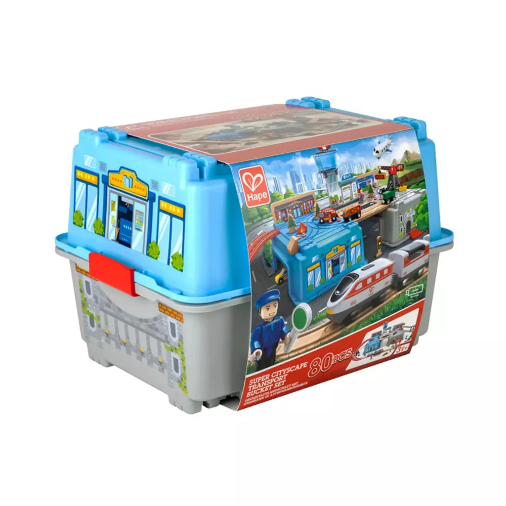 Hape E3773 Super Cityscape Transport Bucket Set