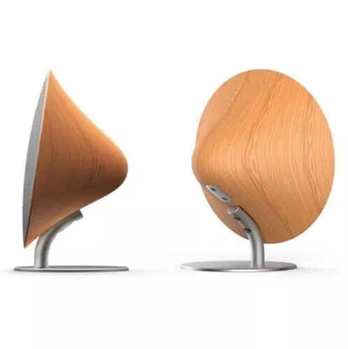 2 Channel Wireless Bluetooth Gramophone Wood Speaker with Touch Surface