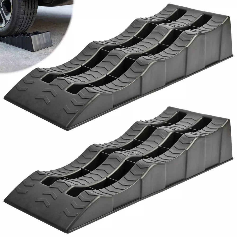 Multi-Level Ramps For RV Trailer Camper Car Wheel Chocks / Stabilizer 2 pcs