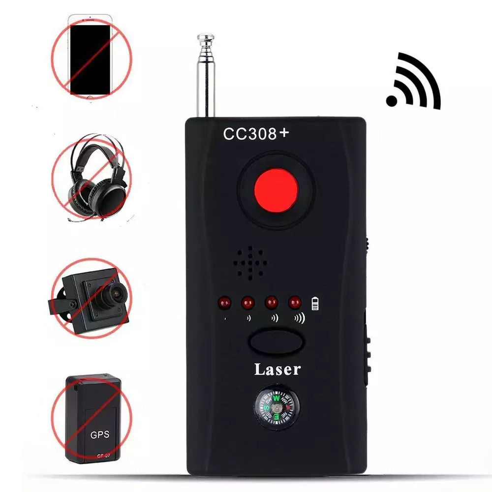 Anti Spy RF Detector Hidden Camera Finder Bug GPS Wireless Signal Alarm Scanner