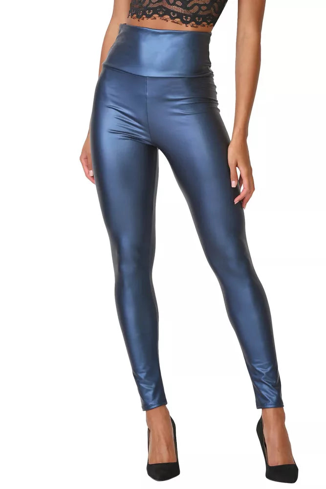 Cemi Ceri Women's Faux Leather High Waist Leggings #1471