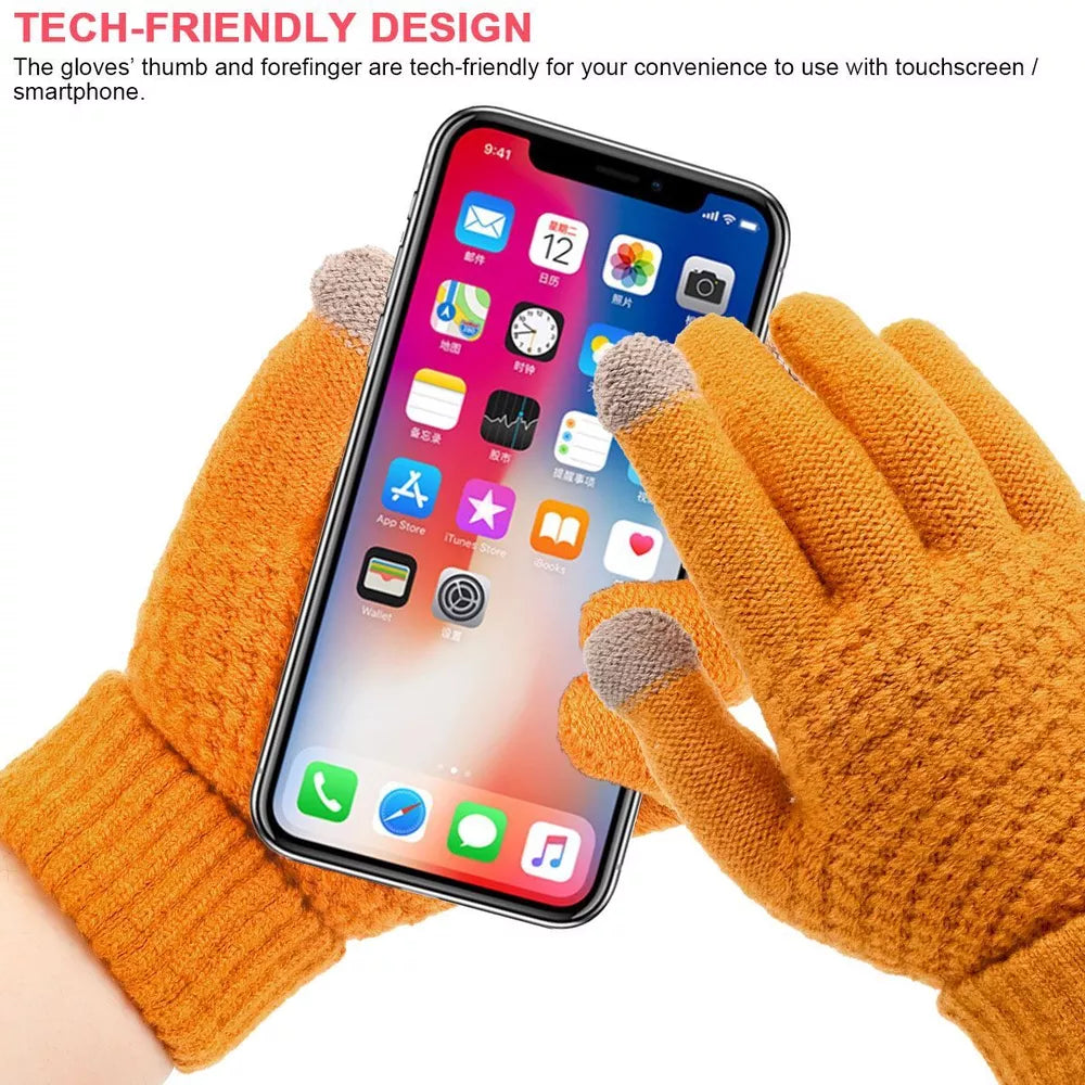 USB Electric Rechargeable Heated Gloves Full Finger Warmer Winter Mitten