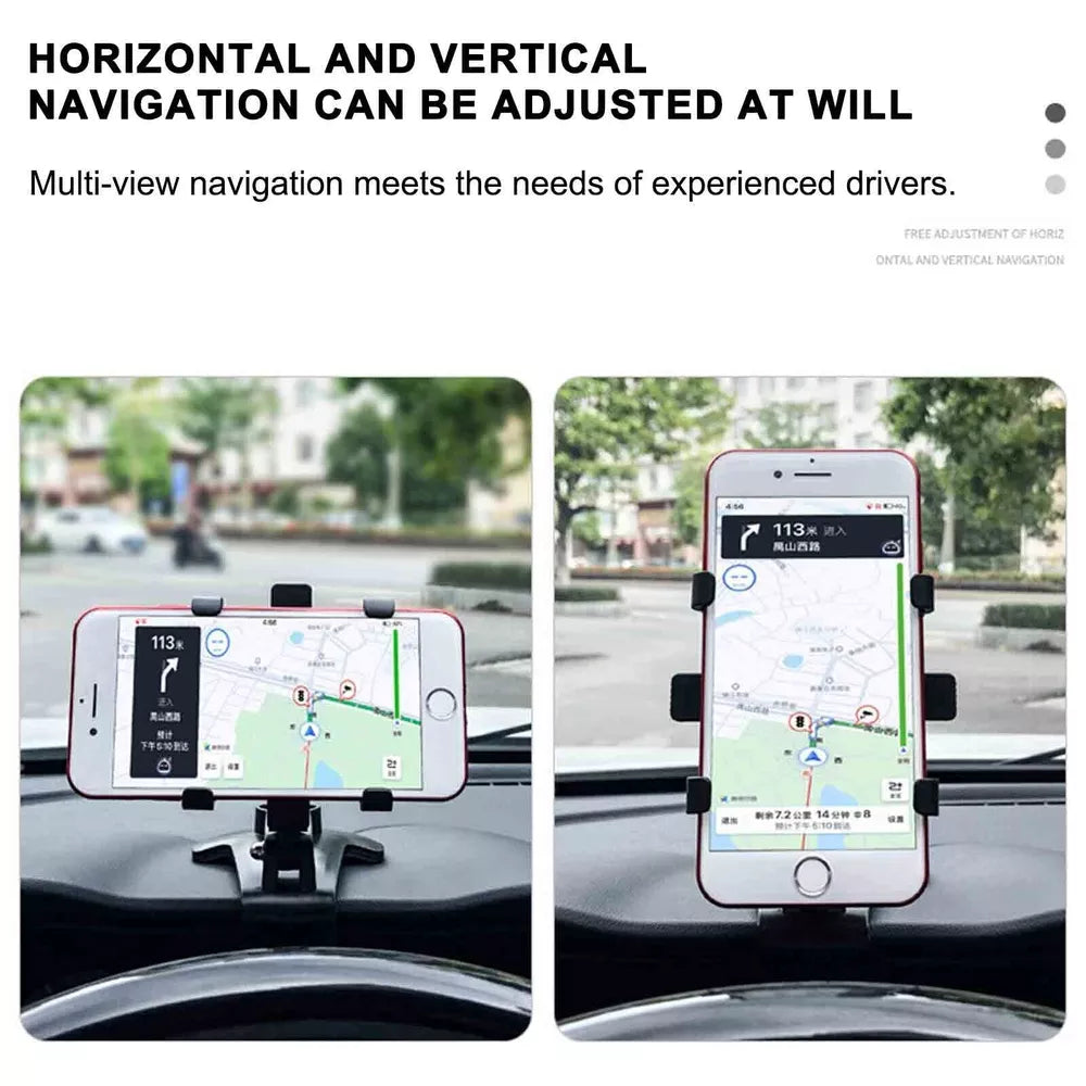 Multifunctional Car Dashboard Mobile Phone Holder,360 Rotatable Car Phone Holder