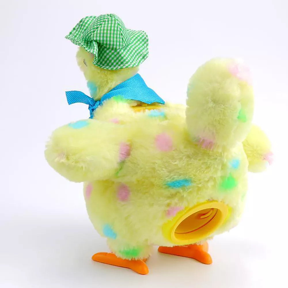 Chicken Animal Toy Doll Laying Egg Electric Crazy Plush Chicken with Sound Music