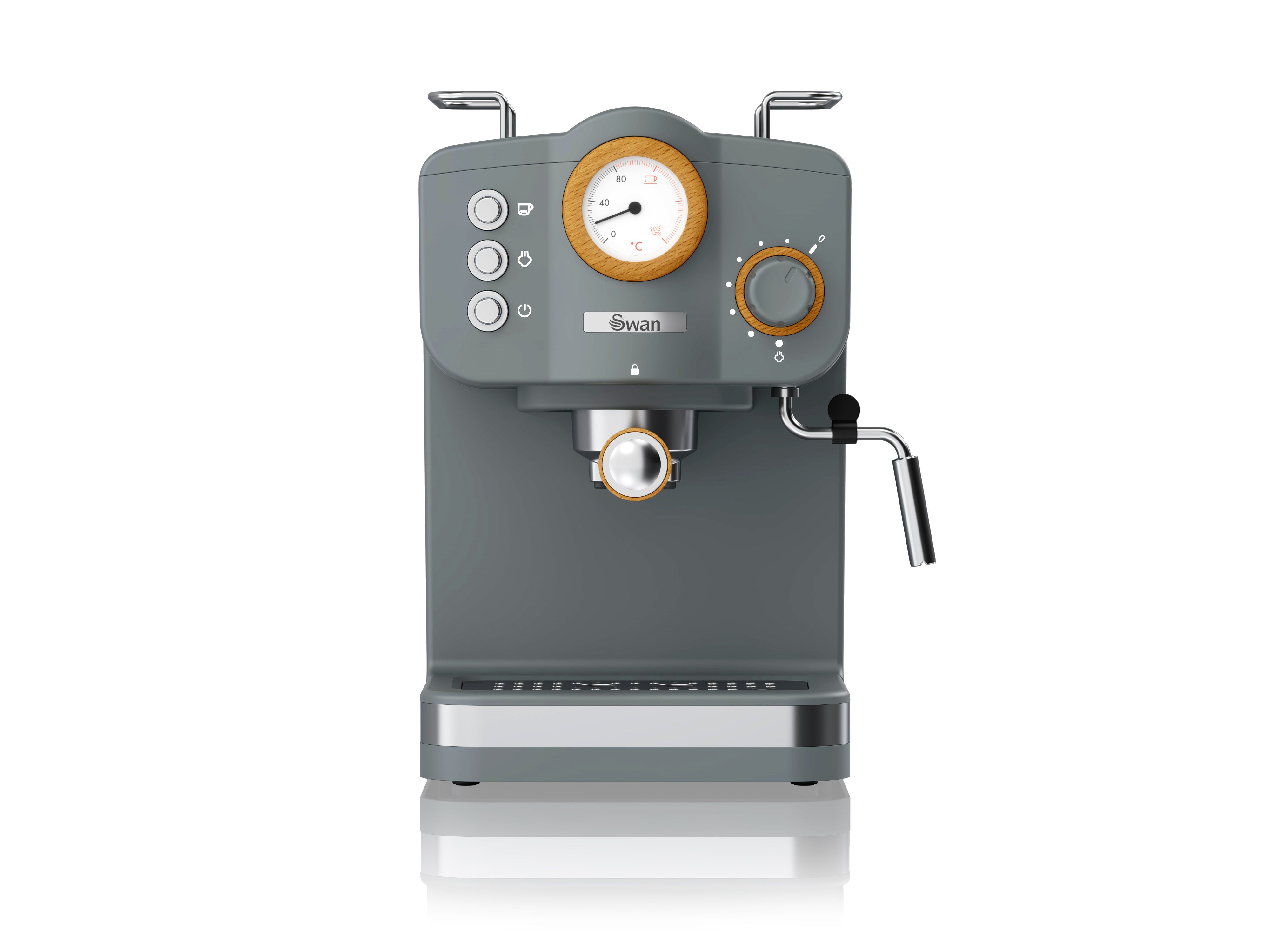 Swan Coffee Machine Nordic Pump Espresso - 1.2 Liter - 15 Bars - Drip Tray - NEW