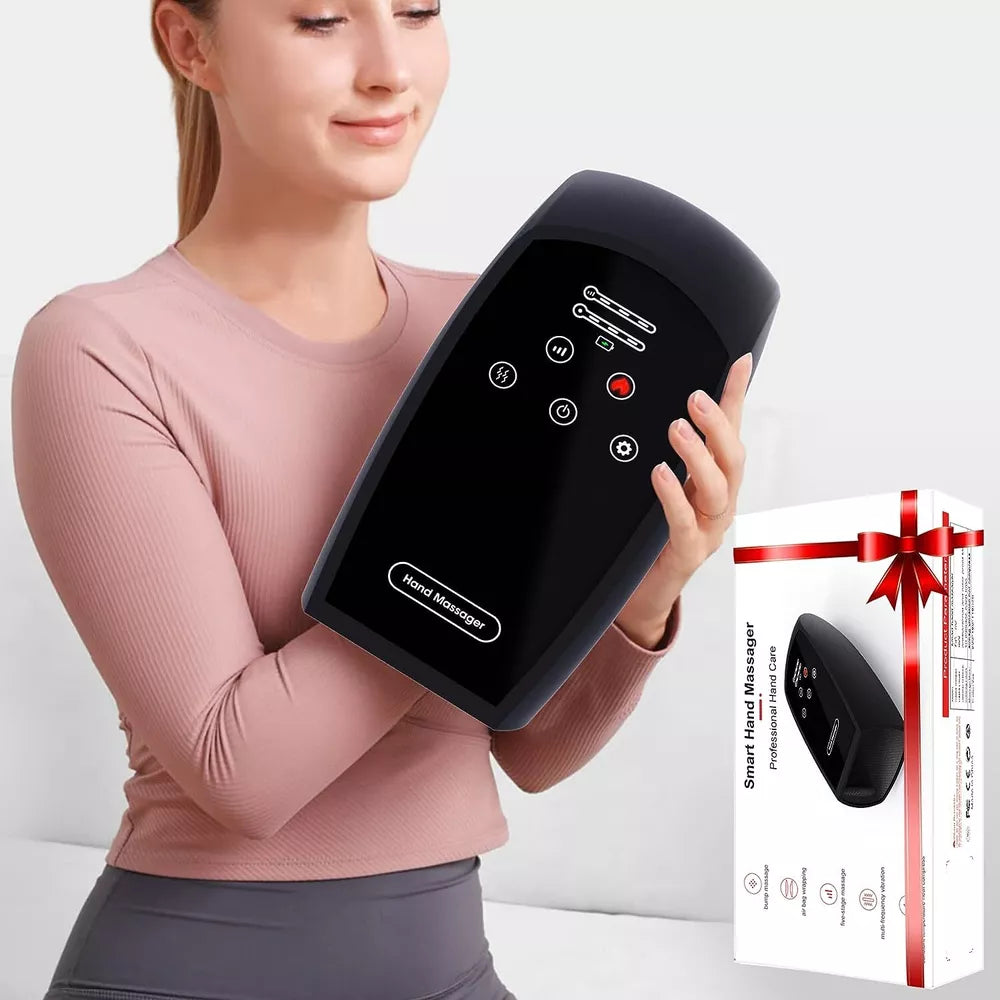 Hand Massager with Compression Heating for Arthritis Pain Relief Finger Numbness