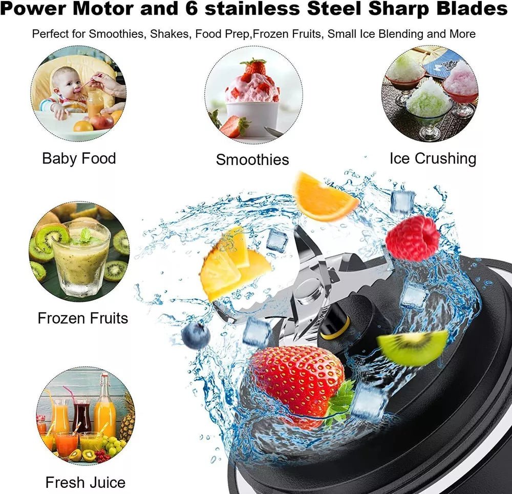 600ml Portable Personal Smoothie Mixer，Usb Rechargeable Mini Blender Juicer Cup