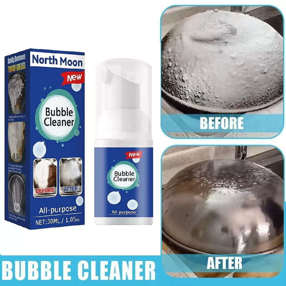 2× All-Purpose Cleaning Bubble Spray Multi-Purpose Foam Kitchen Grease Cleaner