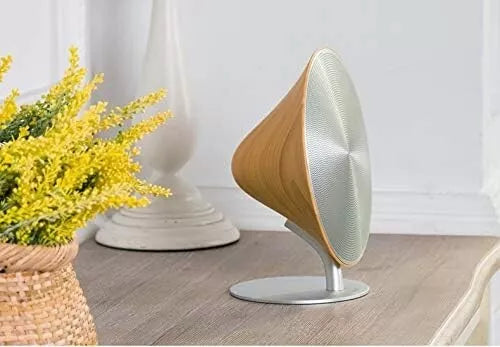 2 Channel Wireless Bluetooth Gramophone Wood Speaker with Touch Surface