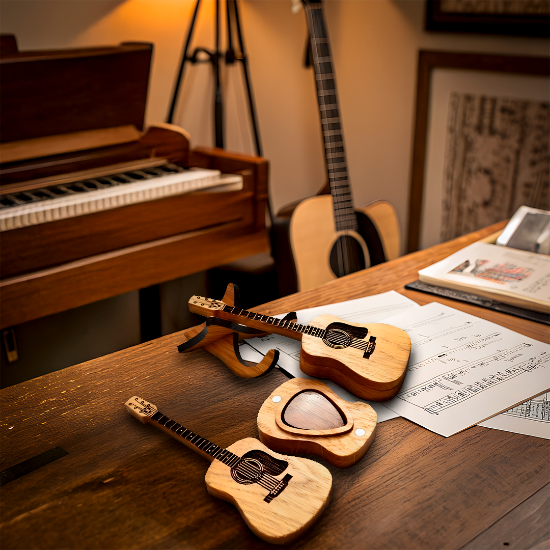 Mini Guitar Pick Box – Stylish & Practical Pick Organizer