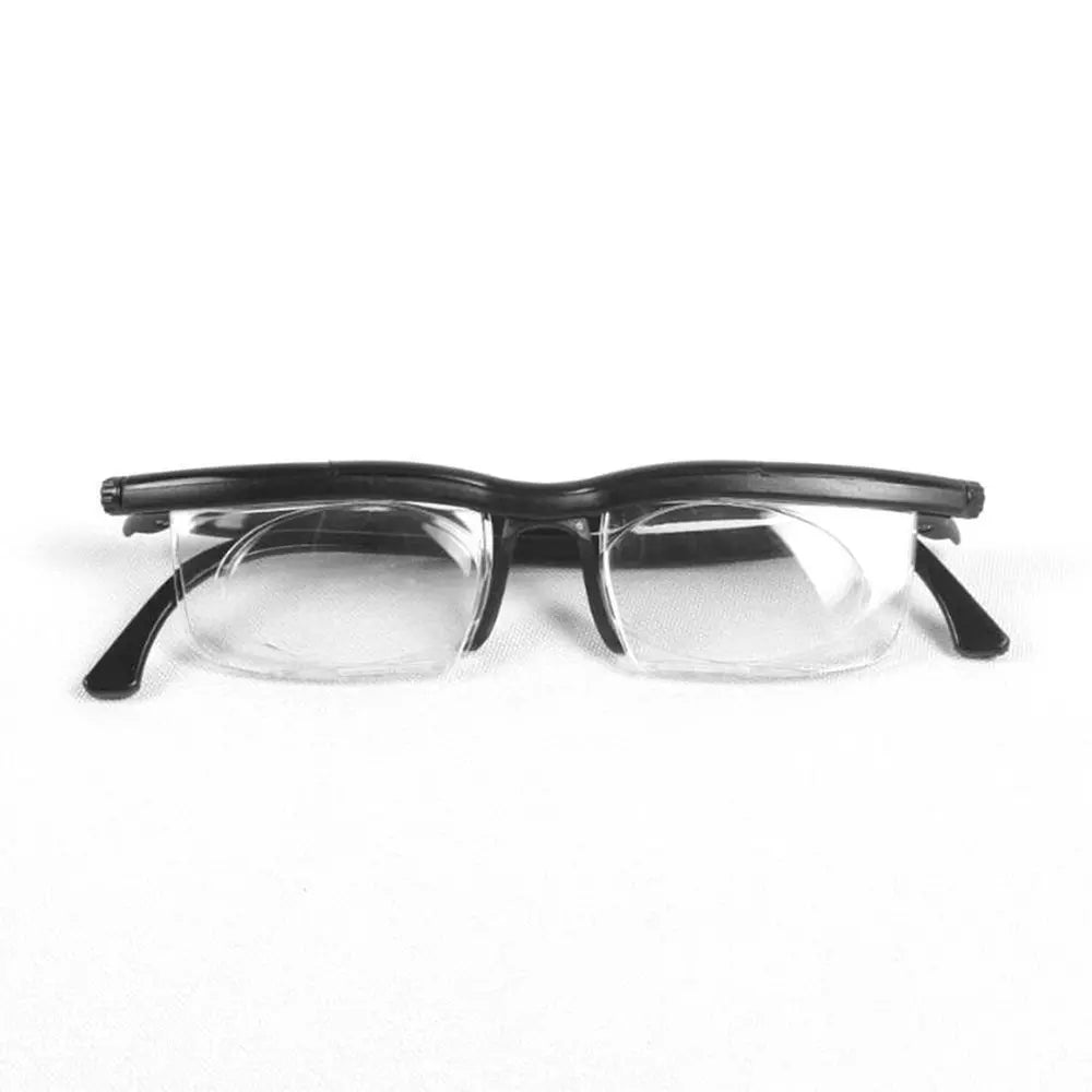 Dial Adjustable Glasses Variable Focus Reading Distance Vision Eyeglasses