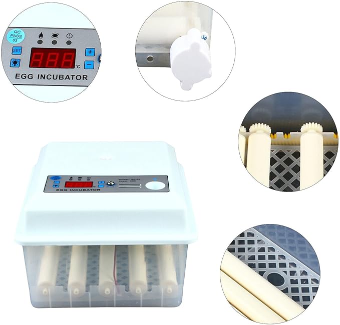 16 Eggs Incubator Automatic Turning Temperature Control Hatcher Machine 30W NEW