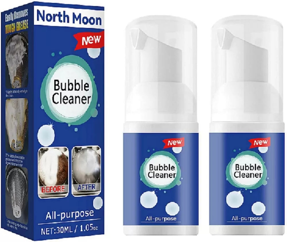 2× All-Purpose Cleaning Bubble Spray Multi-Purpose Foam Kitchen Grease Cleaner