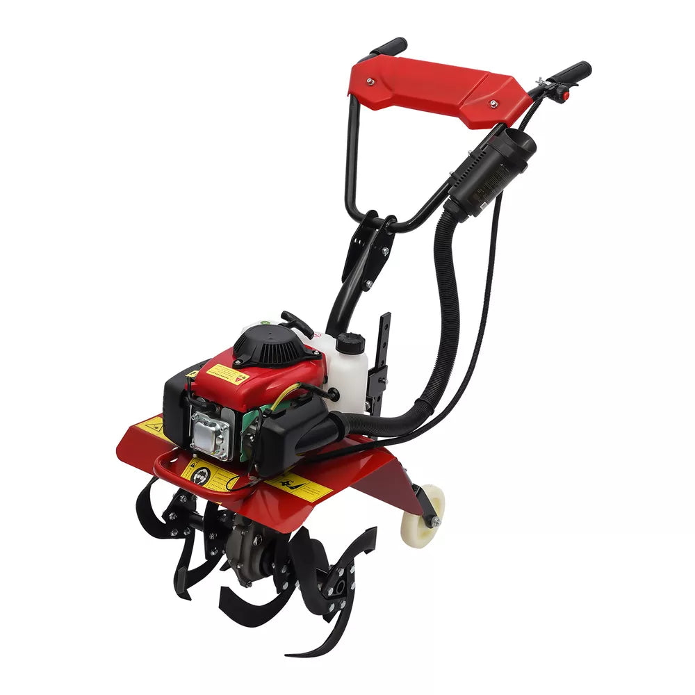 63cc 4-Stroke Gas Power Mini Tiller Cultivator Clearance