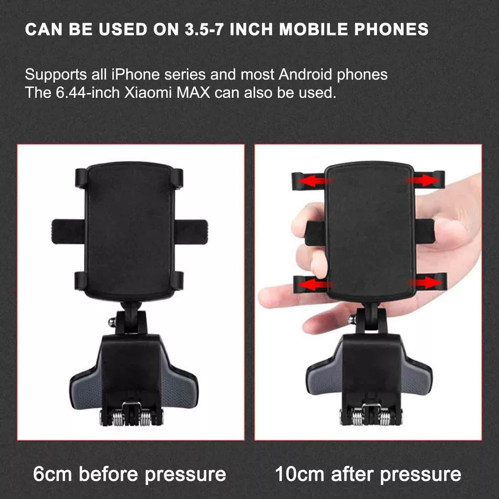 Multifunctional Car Dashboard Mobile Phone Holder,360 Rotatable Car Phone Holder