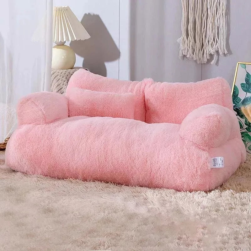 Luxury Cat Bed Sofa Winter Warm Plush Cat Nest Pet Bed for Small Medium Dogs