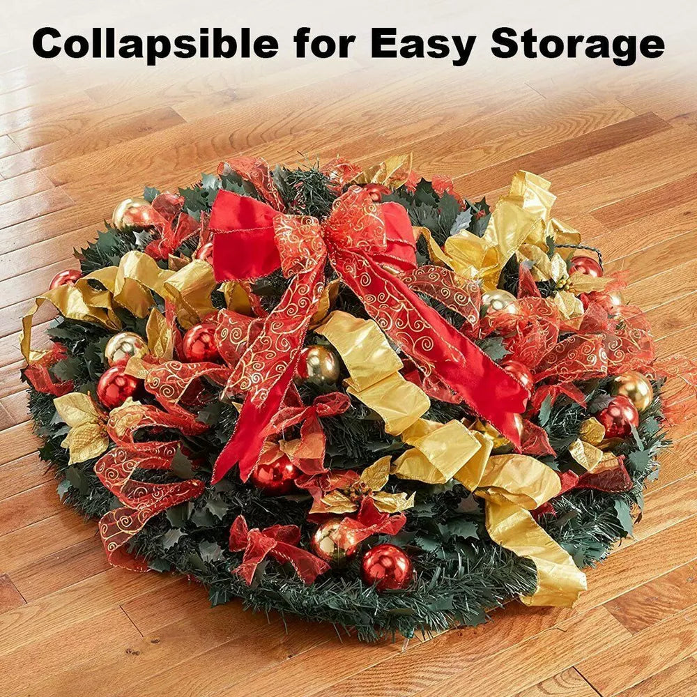 6ft Pop Up Pre Lit Christmas Tree Pull Up Xams Decor Tree 200 Lights Collapsible