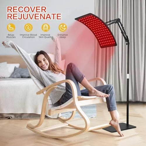 Viconor Red Light Therapy Decive Lamp for Body Infrared Light Therapy with St...