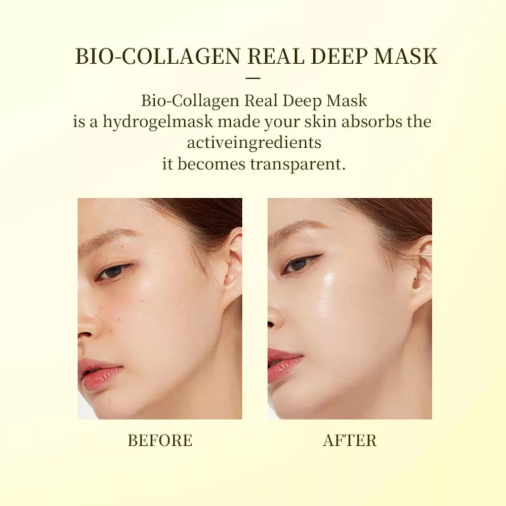 4Box Bio-Collagen Real Deep Mask By BIODANCE | Hydrating Overnight Mask 4pcs/box