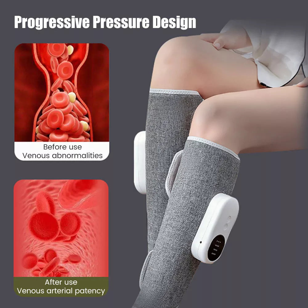 Leg Foot Massager Heat Air Compression for Circulation Muscles Relax for Muscles