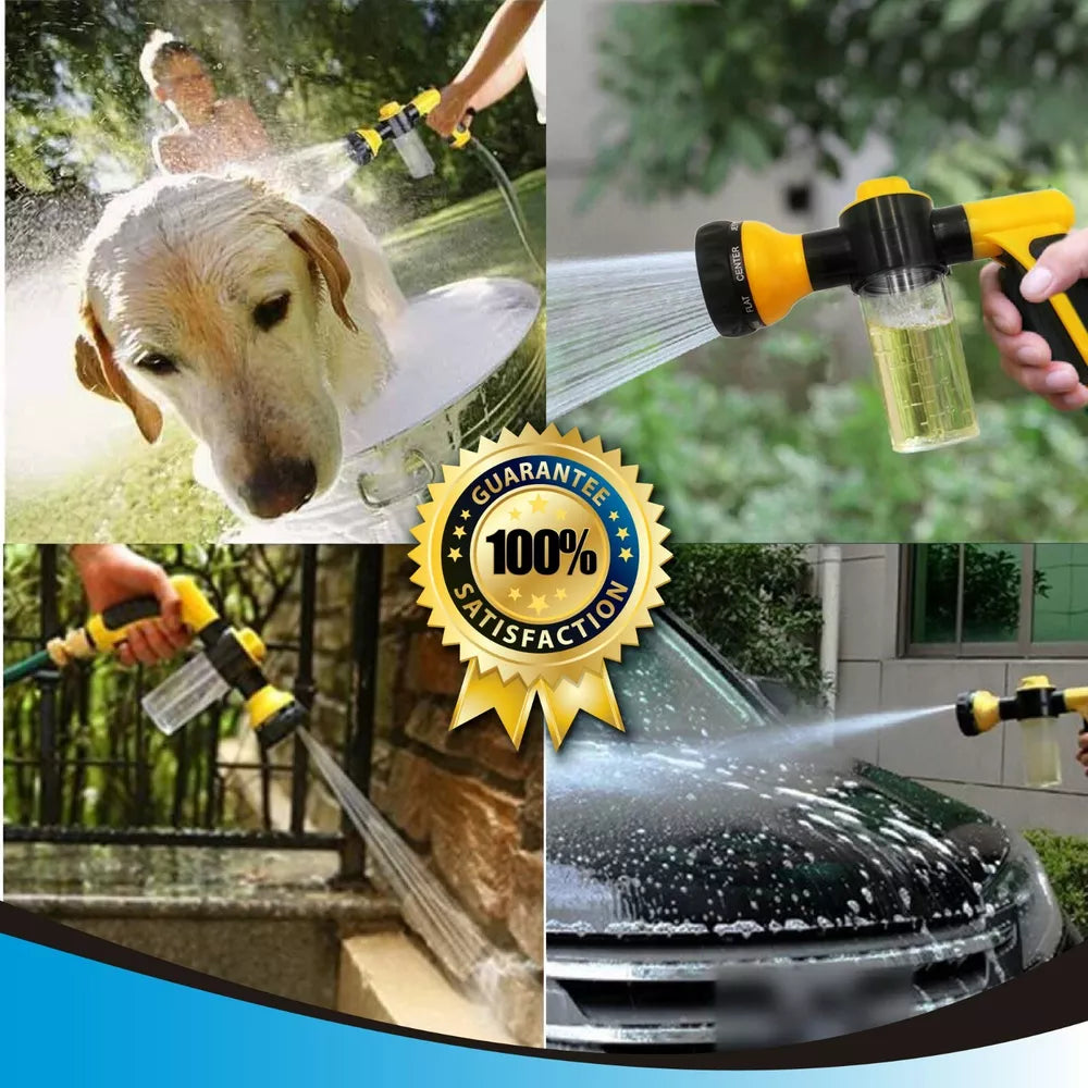 Foam Sprayer Gun, Pressure Nozzle for Car Wash, Watering, Pet Shower with Glove