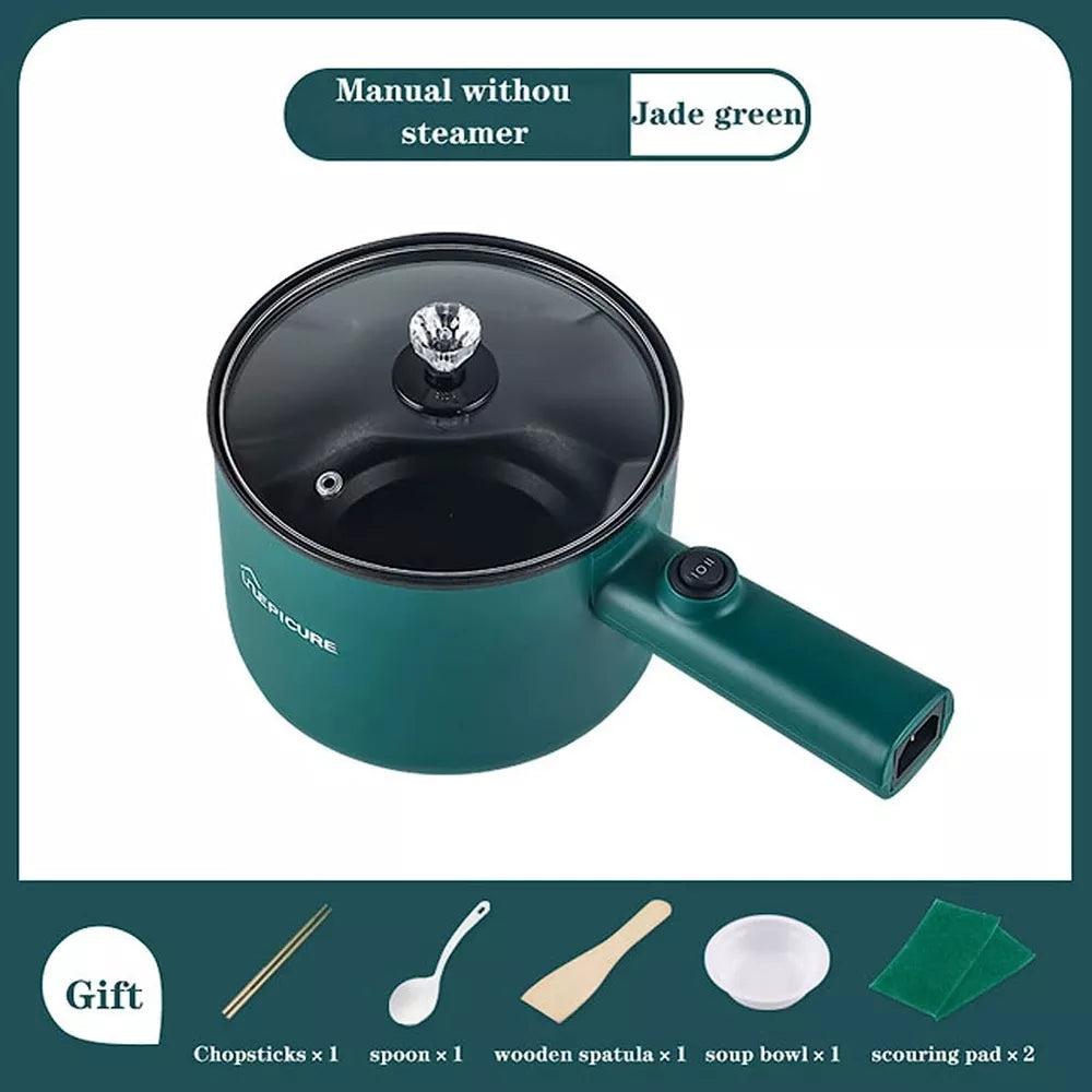 Multi-Function Electric Cooker,Mini Speed Food Pot, Non-Stick Pot, Boiling Water