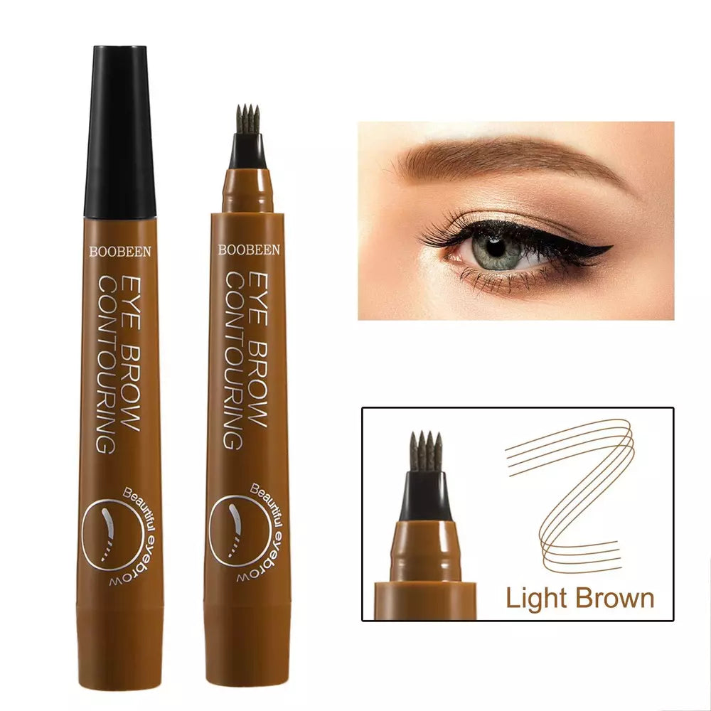 3D Fork Eye Brow Pencil Waterproof Microblading Tattoo Eyebrow Ink Pen Makeup US