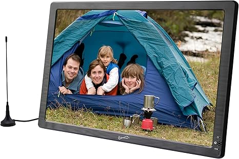 SuperSonic SC-2812 12" Portable LCD TV AC/DC Compatible W RV/Boat Rechargeable