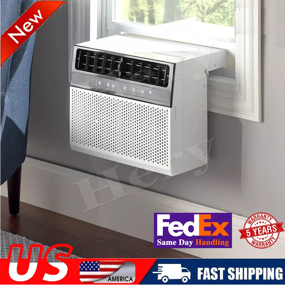 New 8000 BTU Window Air Conditioner Sill Saddle 375 Sq.Ft Room AC w/ Remote&Wifi