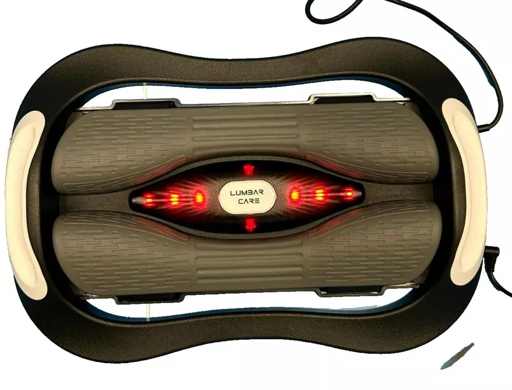 Lower Back Stretching Vibration Massager,Lumbar Traction,Adjustable Temperature