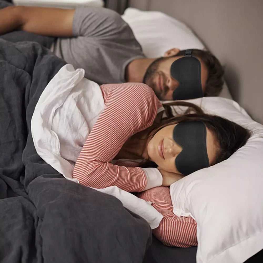 3D Travel Silk Eye Mask Sleeping Soft Padded Shade Cover Rest Relax Blindfold