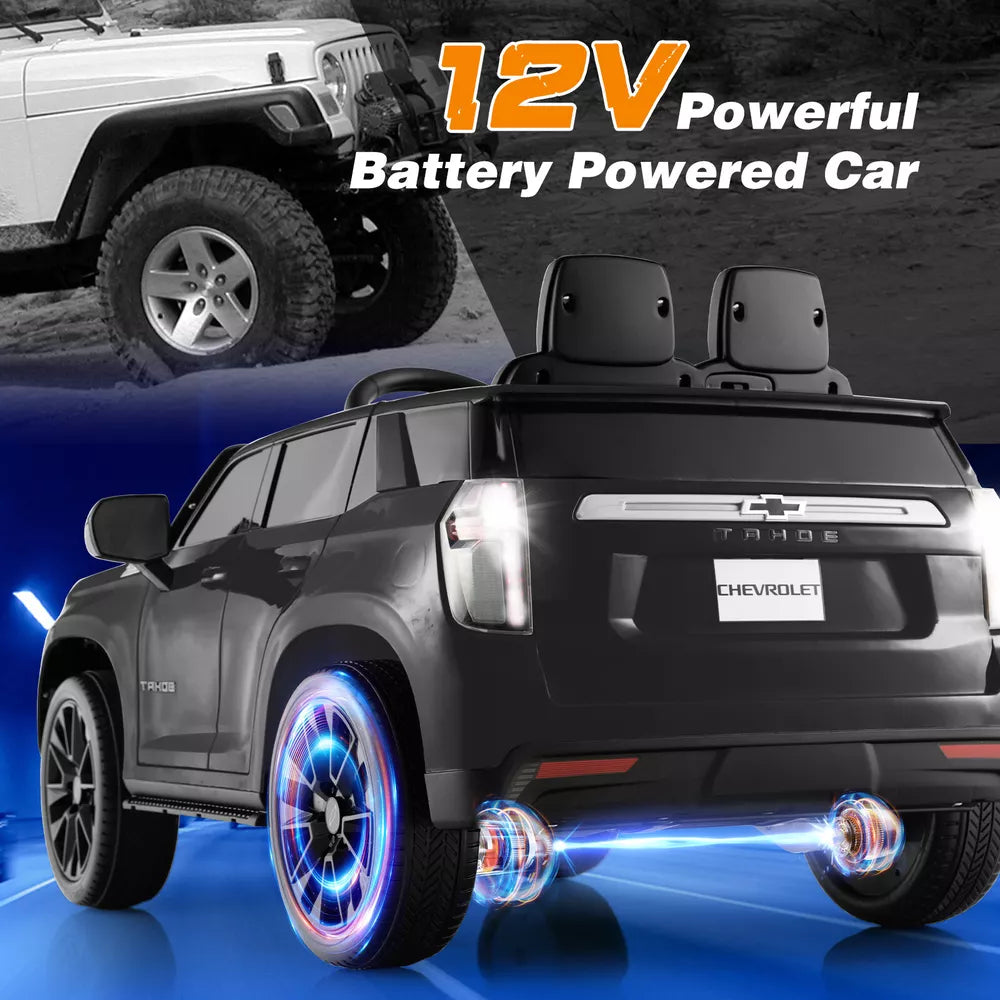 Kids 12V Ride On Car Chevrolet Tahoe Electric Truck SUV Remote w/ Light & Music