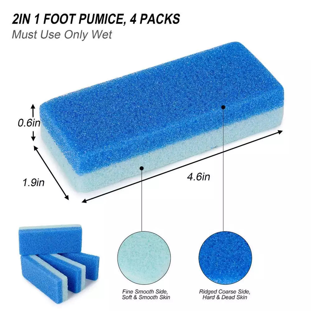 8 PACK Maryton Foot Pumice Stone for Feet Hard Skin Callus Remover and Scrubber