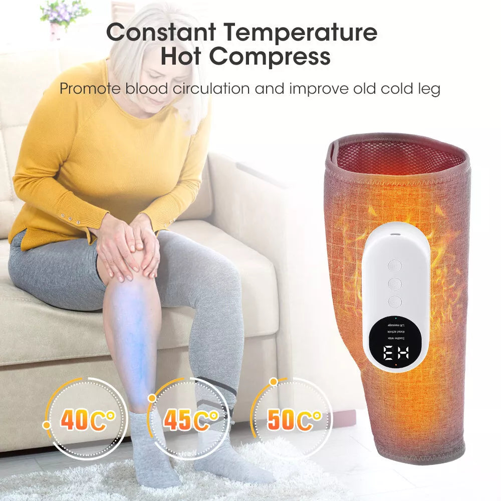 Leg Foot Massager Heat Air Compression for Circulation Muscles Relax for Muscles