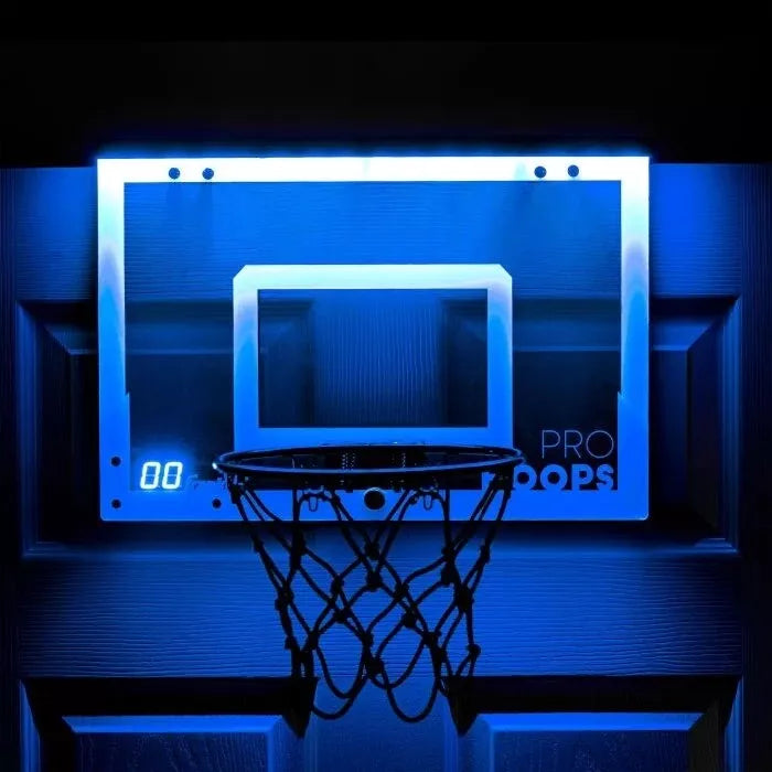 17.75" x 12" Over The Door Mini LED Scoring Basketball Hoop - Slam Dunk Approved