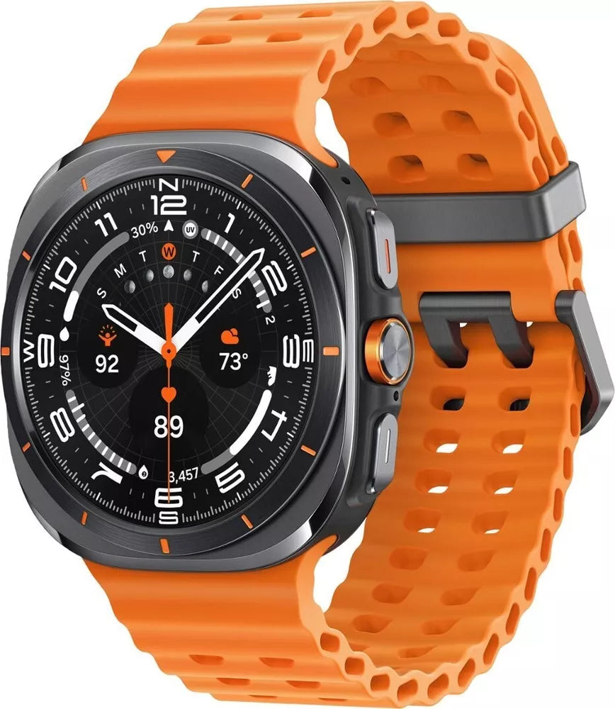 Samsung Galaxy Watch Ultra 47MM LTE Titanium Gray with Marine Orange Band