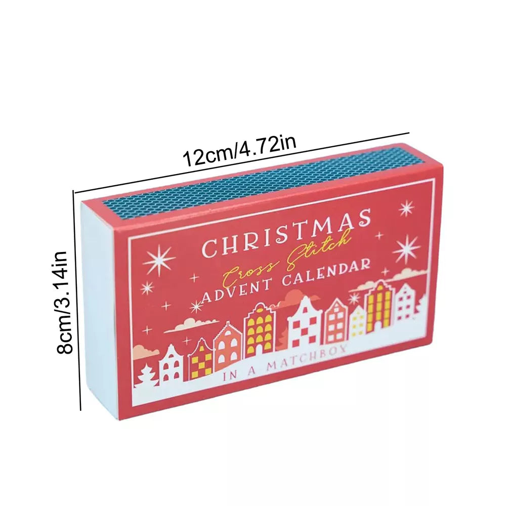 Christmas Cross Stitch Advent Calendar Countdown Advent Calendar Embroidery Kit~