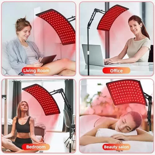 Viconor Red Light Therapy Decive Lamp for Body Infrared Light Therapy with St...