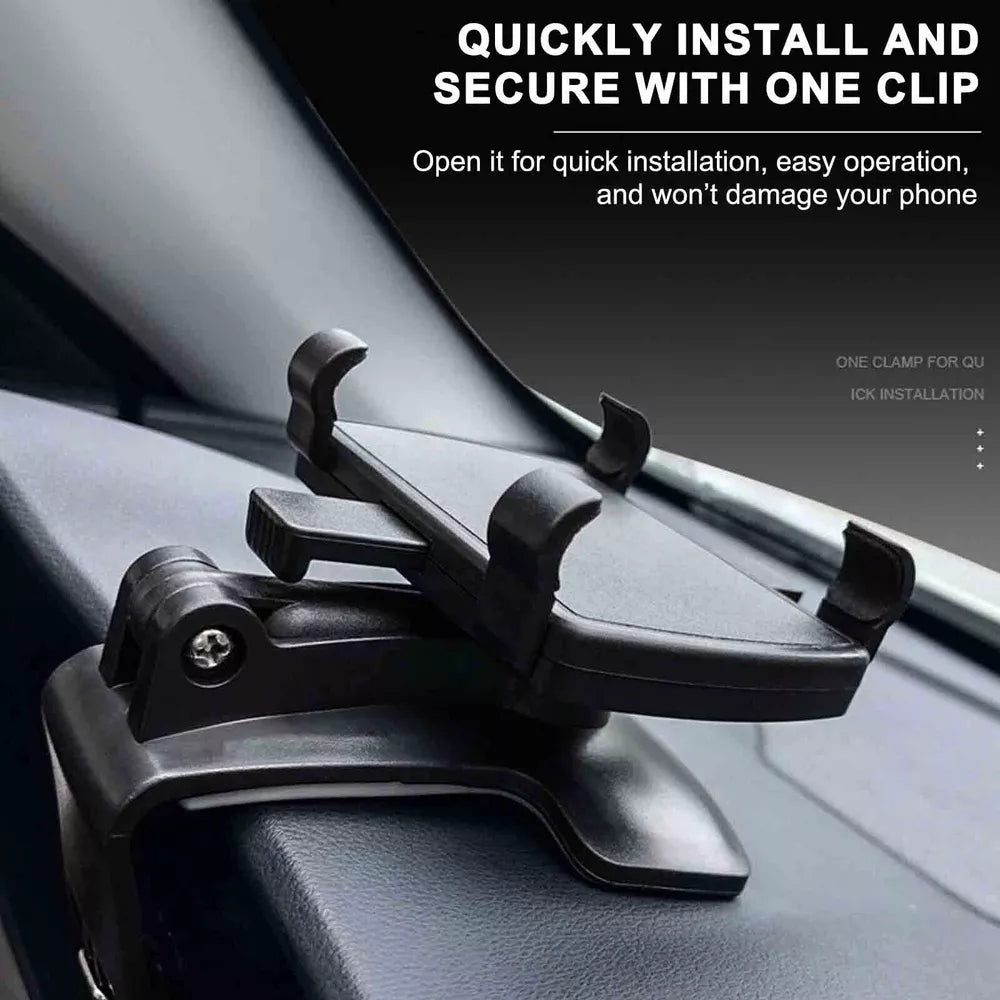 Multifunctional Car Dashboard Mobile Phone Holder,360 Rotatable Car Phone Holder