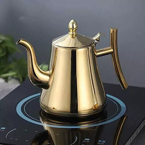 1l1.5l Stainless Steel Water Kettle Teapot Thicker With Filter Hotel Tea Pot Cof