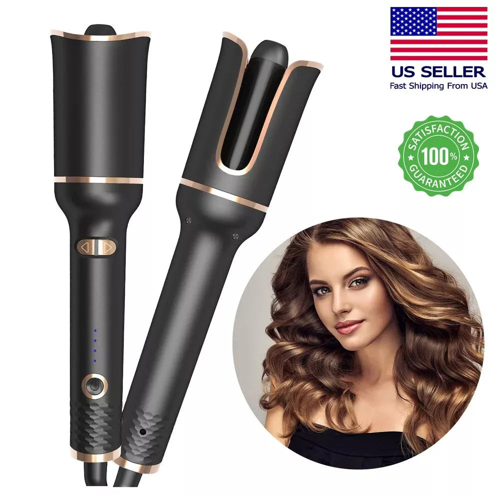 Professional Air Spin N Curl Ceramic Rotating Hair Curler 1" Curling Iron NEW