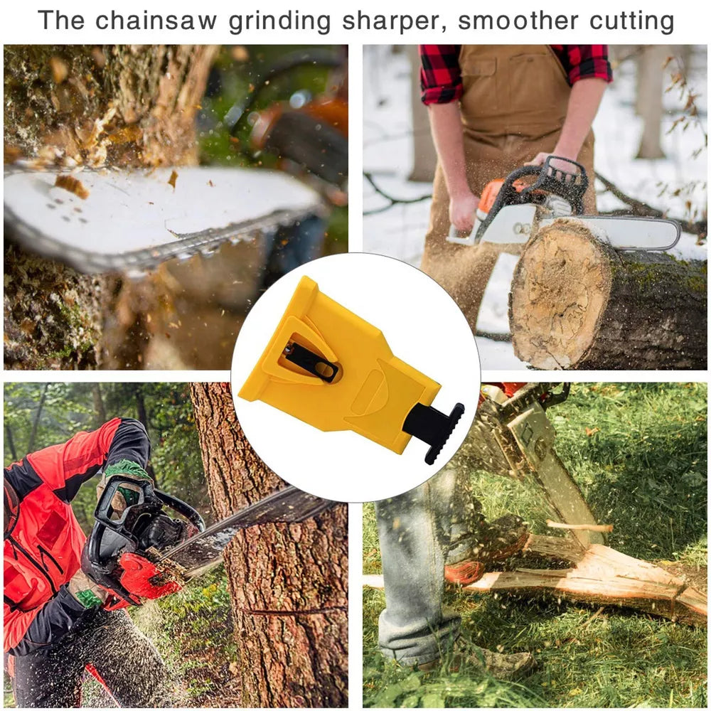 Chainsaw Teeth Sharpener 14-20in Chain Saw Blade Bar Fast Sharpening Stone Tool