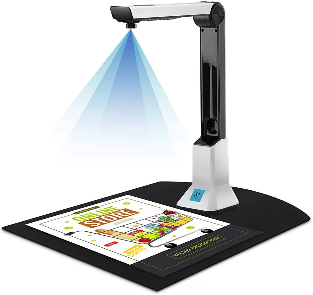 Document Camera for Teachers, 8MP High Definition USB Portable Scanner with Real