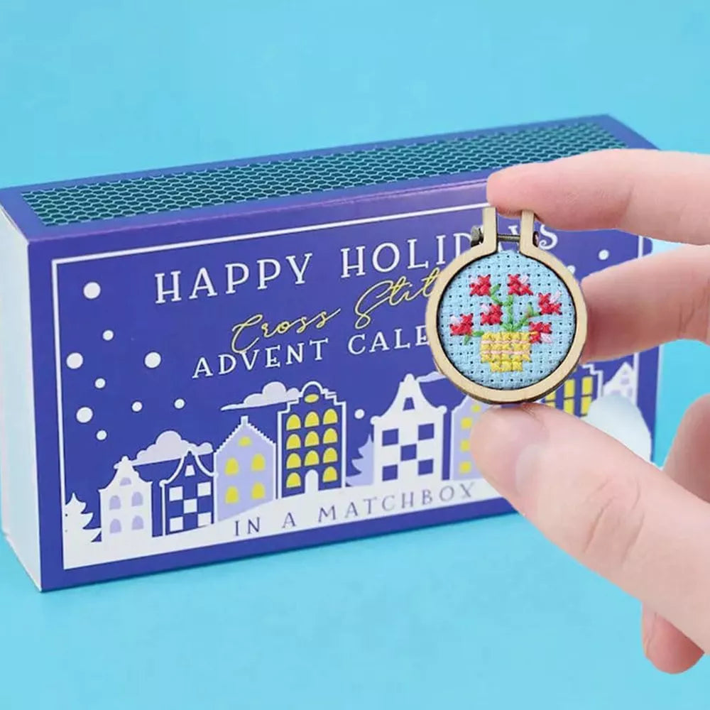 Christmas Cross Stitch Advent Calendar Countdown Advent Calendar Embroidery Kit~