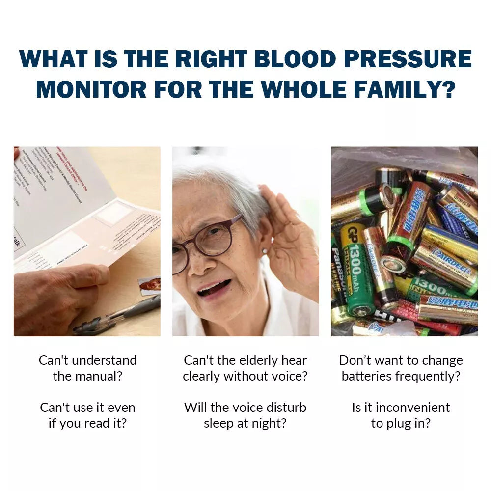 Medidor de Presion Arterial Maquina para Medir la Presión Monitor con Pantalla