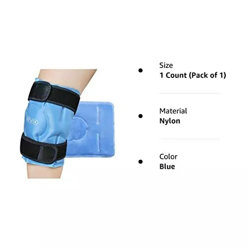 REVIX Ice Pack for Knee Pain Relief Reusable Gel Ice Wrap for Leg Injuries Swe