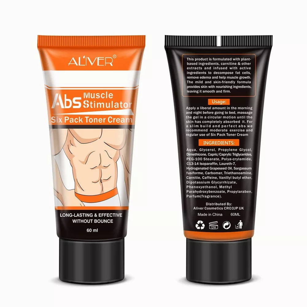 AL'IVER Abdominal Muscle Toner Sweat Enhancer Cream Belly Fat Burner Body Slim